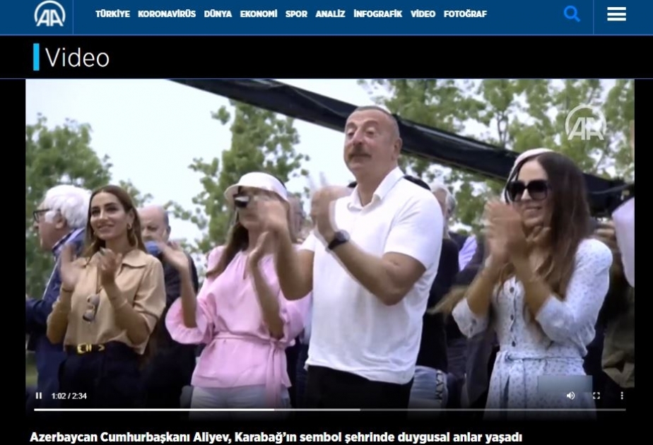 Anadolu agentliyi “Xarıbülbül” festivalından xüsusi videomaterial yayıb VİDEO