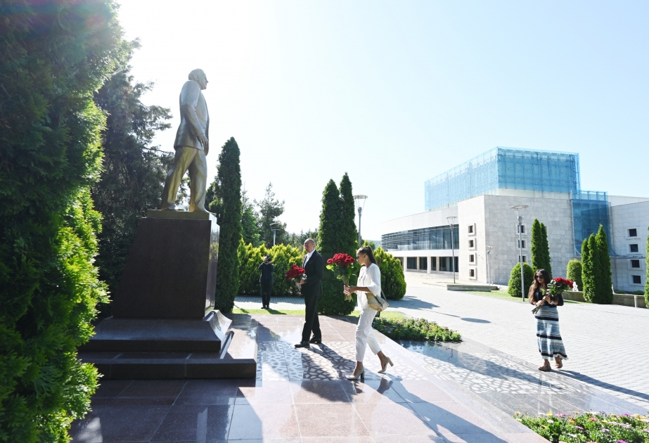 President Ilham Aliyev arrived in Gabala district for visit VIDEO