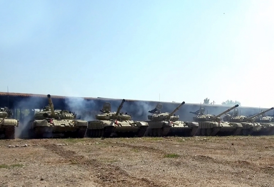 Azerbaijan’s Defense Ministry: The tank units involved in the exercises fulfill assigned tasks