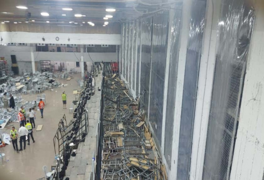 İsraildə sinaqoqun tribunasının çökməsi nəticəsində 2 nəfər ölüb, onlarla adam xəsarət alıb