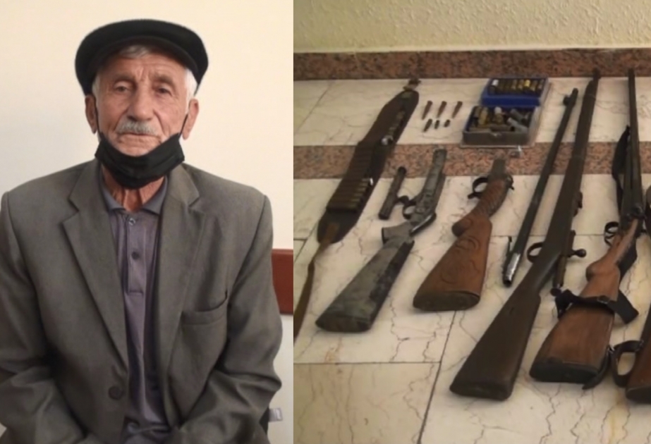 Səksən yaşlı Quba sakininin evindən silah-sursat aşkarlandı VİDEO