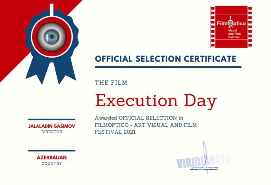 Azərbaycanlı rejissorun filmi beynəlxalq festivalda “Şərəf adı” medalına layiq görülüb