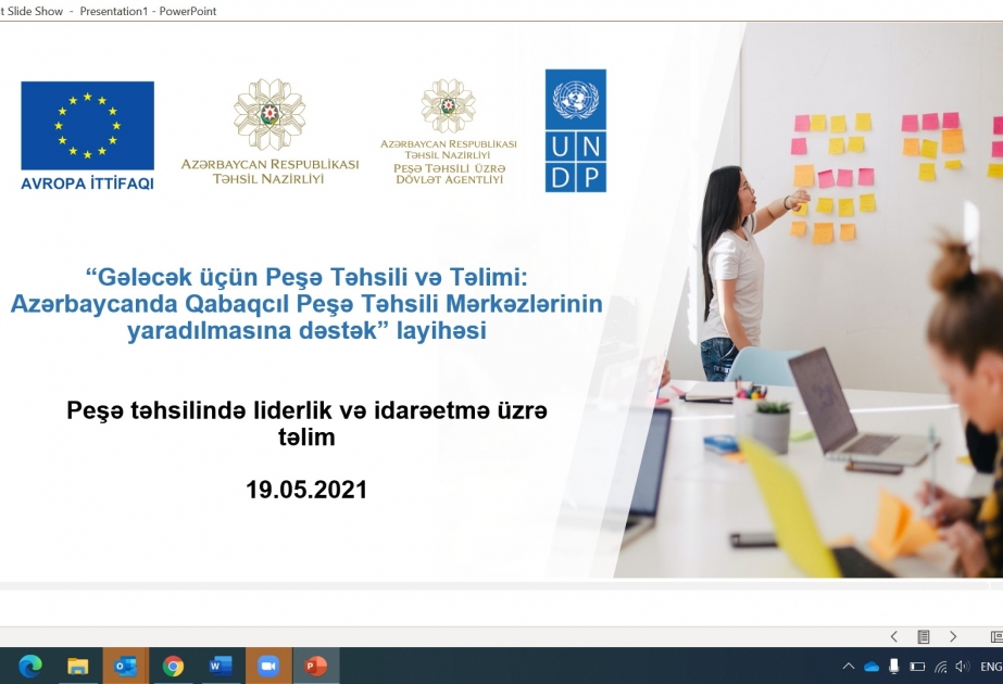 Peşə təhsili sahəsində menecerlərin hazırlığı üzrə təlim proqramına start verilib