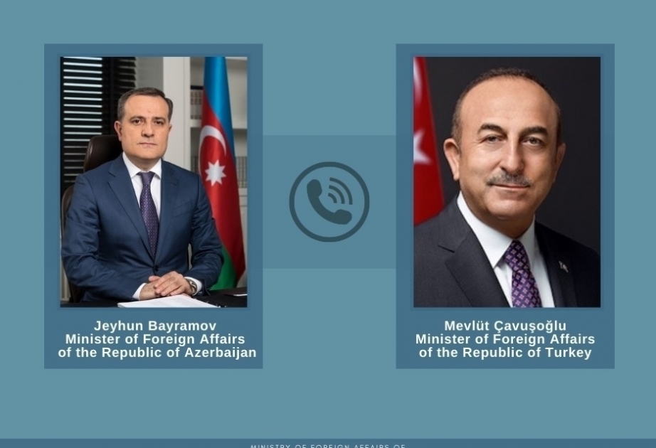 وزيرا الخارجية الاذربيجاني والتركي يتصلان هاتفيا
