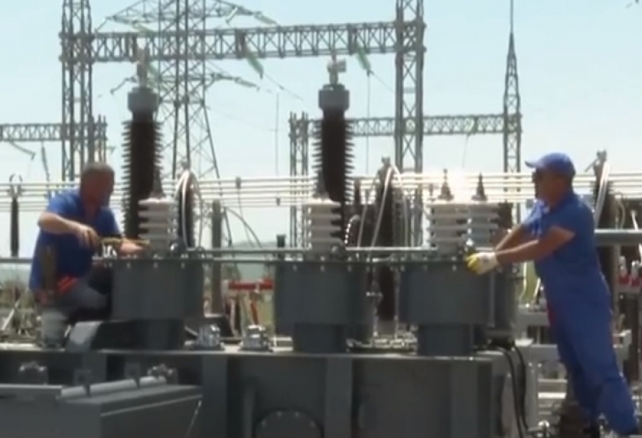 Füzuli şəhərində yeni 110 kilovoltluq yarımstansiyanın tikintisi başa çatır