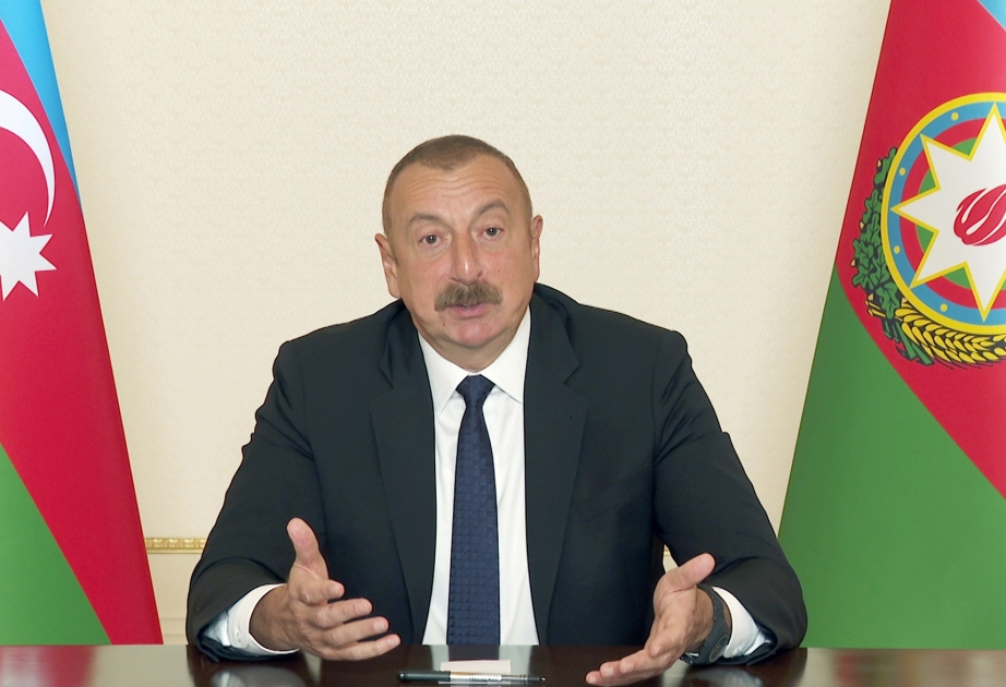 Президент Ильхам Алиев принимает участие в обсуждениях в видеоформате на тему «Южный Кавказ: Региональное развитие и перспективы сотрудничества»  ВИДЕО