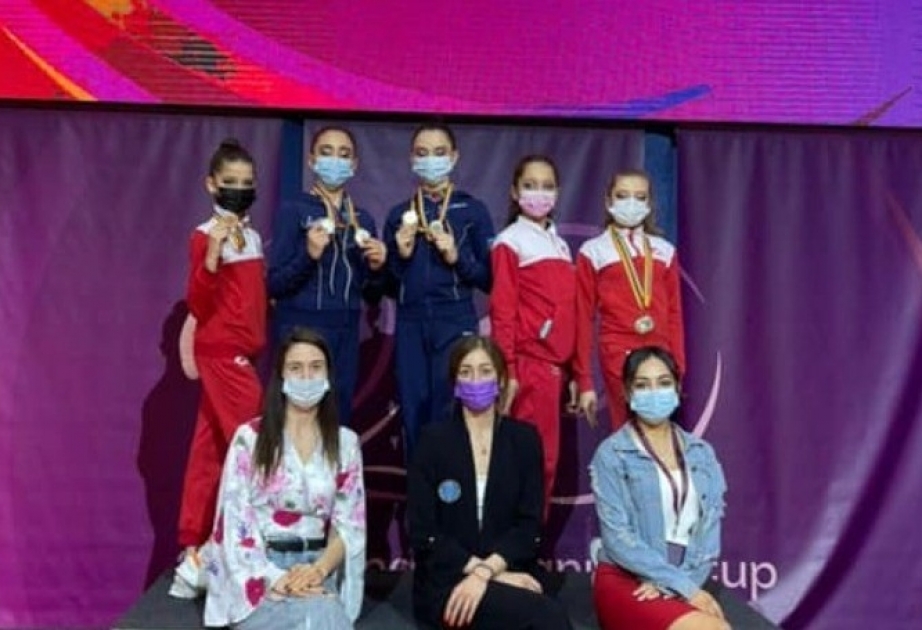 Bədii gimnastlarımız Rumıniyada 7 medal qazanıblar