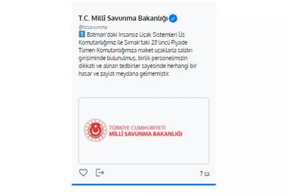 Türkiyədə iki hərbi hissəyə hücumun qarşısı alınıb