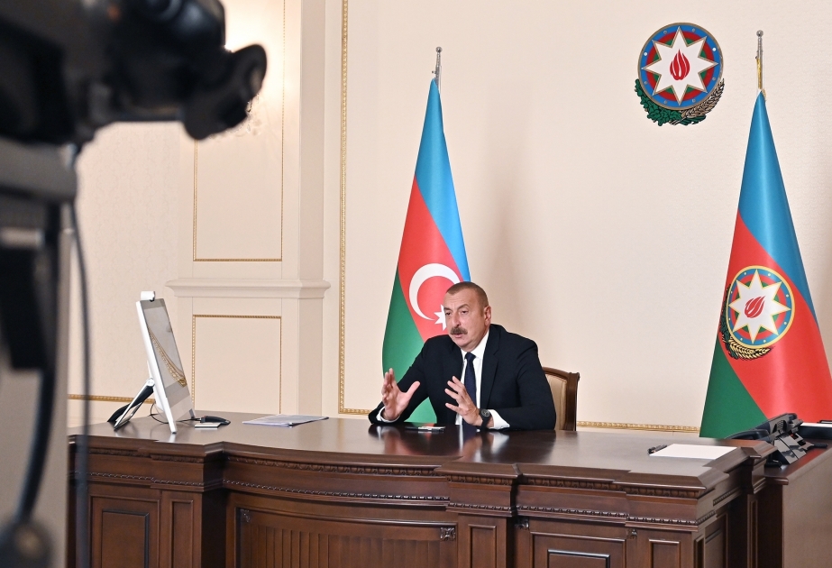 El Presidente de Azerbaiyán celebra un video debate sobre "El Cáucaso Meridional: el desarrollo regional y perspectivas de cooperación" del Centro Internacional Nizami Ganjavi