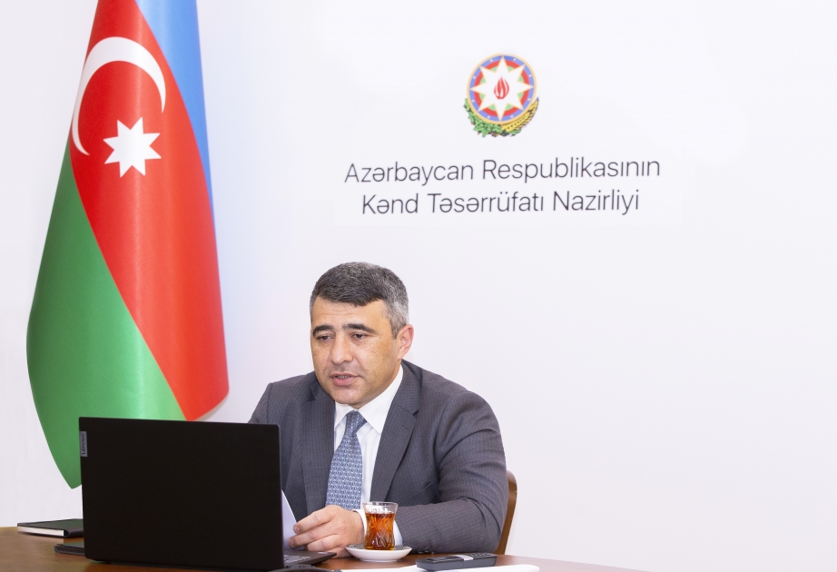 Azərbaycanın kənd təsərrüfatı naziri Beynəlxalq Çay Günü ilə əlaqədar onlayn konfransda iştirak edib
