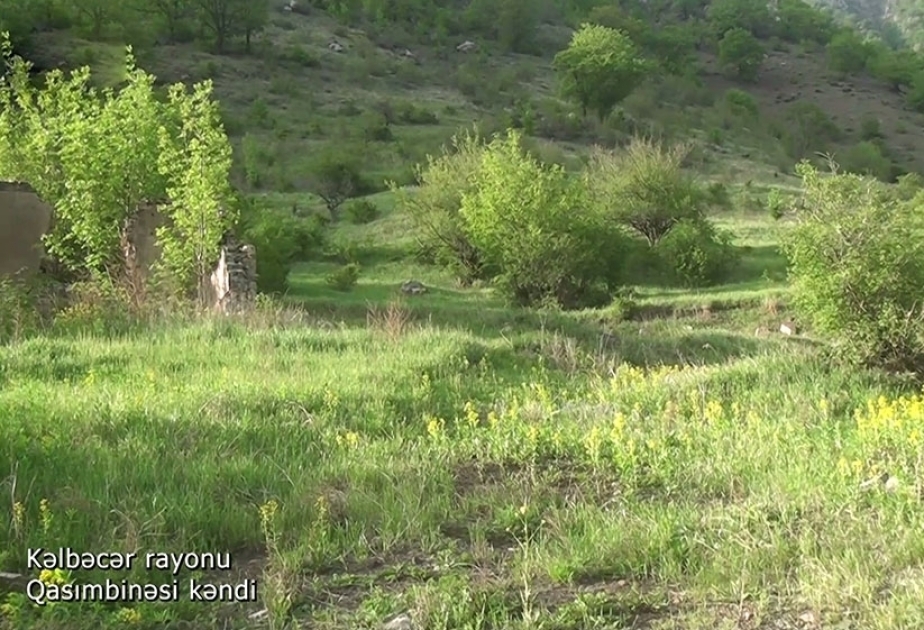 Verteidigungsministerium: Videoaufnahmen aus dem befreiten Dorf Gasımbinäsi im Rayon Kelbadschar VIDEO