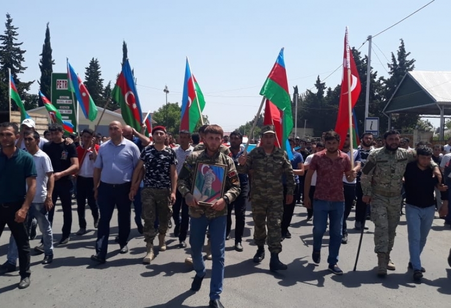Vətən müharibəsinin şəhidi Tovuzda dəfn olunub VİDEO