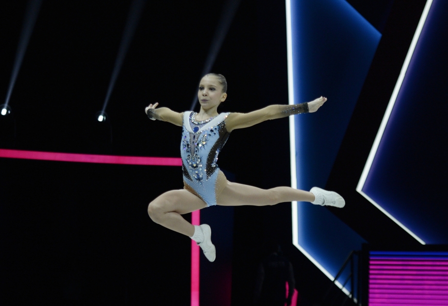 Bakú acoge la segunda jornada de las competiciones mundiales de gimnasia aeróbica por grupos de edad
