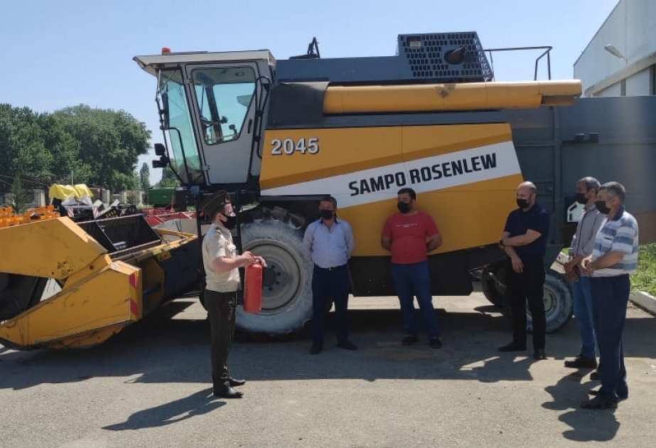 FHN: Dənli və texniki bitkilərin tədarükü ilə bağlı yanğın təhlükəsizliyi diqqət mərkəzində saxlanılır