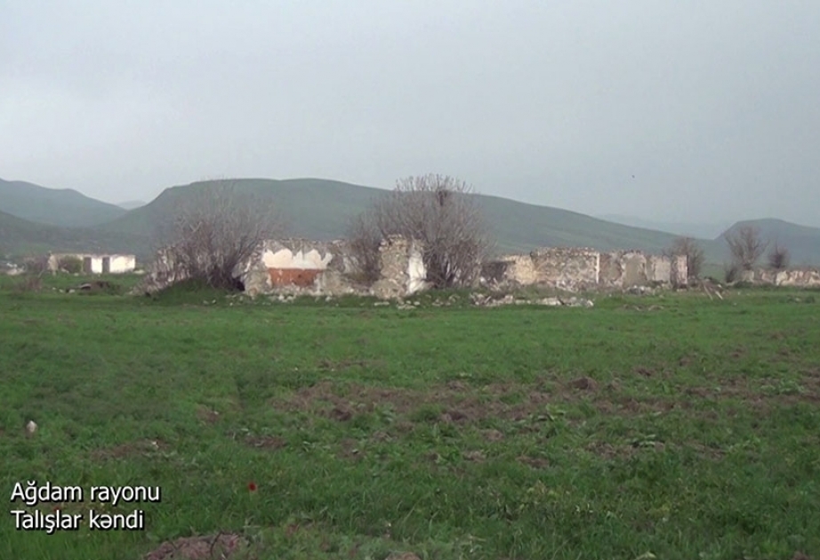 Le ministère de la Défense diffuse une vidéo du village de Talychlar de la région d'Aghdam