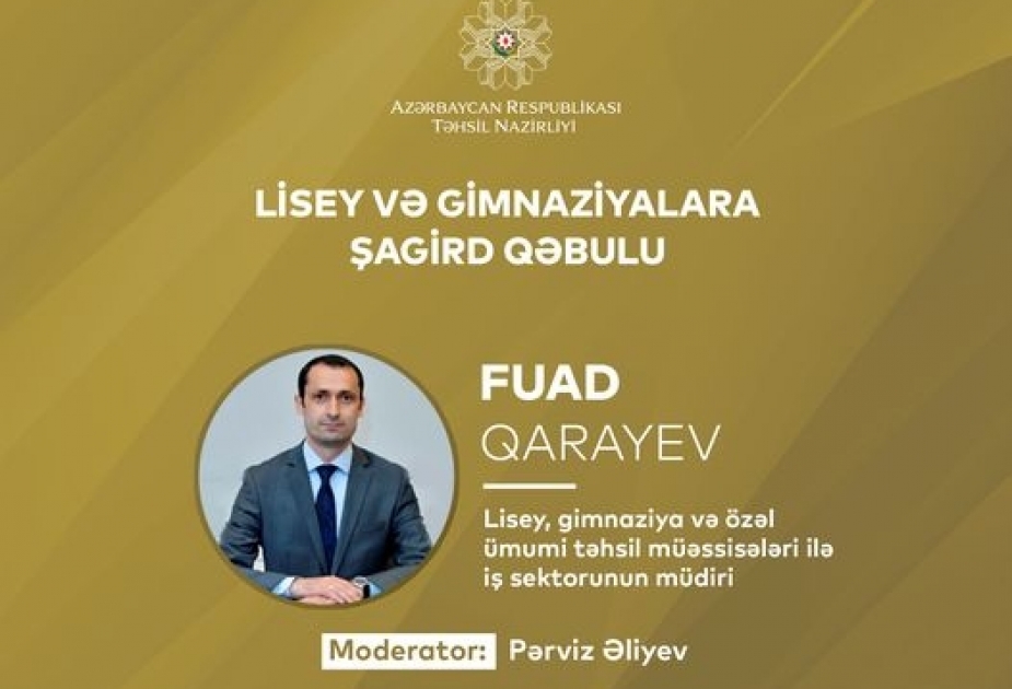 2021-2022-ci tədris ili üçün lisey və gimnaziyalara qəbul imtahanı mərkəzləşdirilmiş qaydada aparılacaq