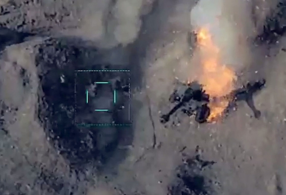 Vídeo de la destrucción de piezas de artillería enemigas durante la Guerra Patria