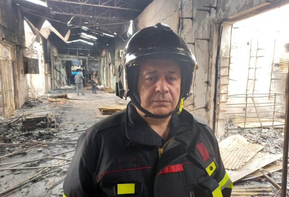 Bərdə bazarında baş verən yanğın nəticəsində 2100 kvadratmetr sahə yanıb