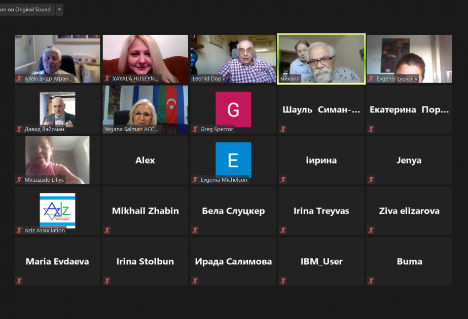 İsraildə 28 May – Respublika Günü münasibətilə virtual tədbir keçirilib