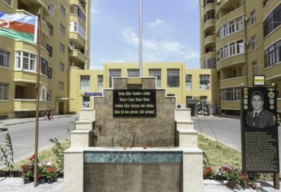 Sumqayıtda daha bir şəhidin xatirəsi əbədiləşdirilib