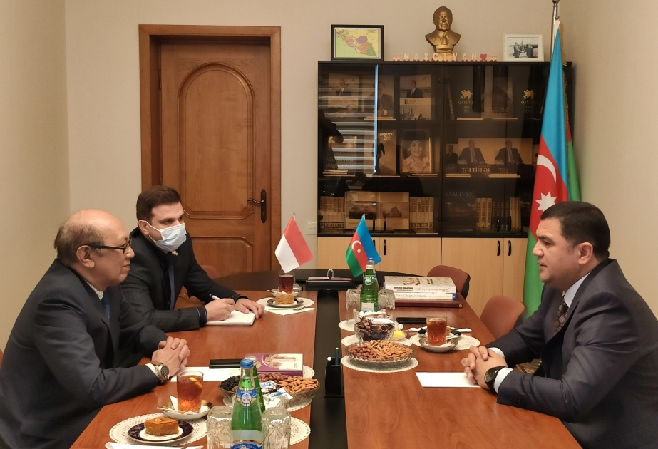 İndoneziyanın Azərbaycandakı yeni səfiri Naxçıvanın Bakıdakı daimi nümayəndəliyində olub