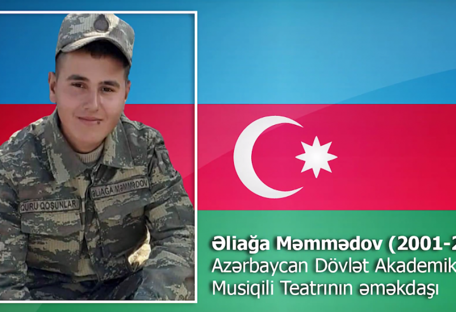 “Səhnədən səngərə” layihəsi çərçivəsində növbəti təqdimat: Şəhid Əliağa Məmmədov
