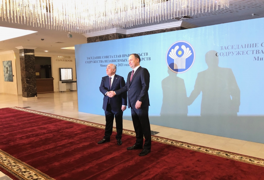 MDB Hökumət Başçıları Şurasının iştirakçıları Belarusun Baş naziri ilə görüşüblər