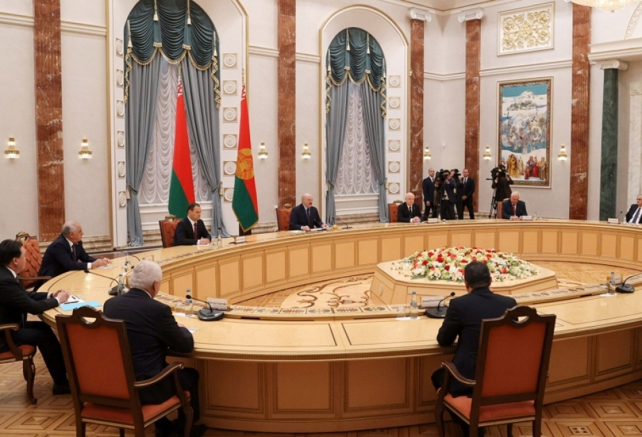 Belarus Prezidenti MDB Hökumət Başçıları Şurasının iclasının iştirakçılarını qəbul edib