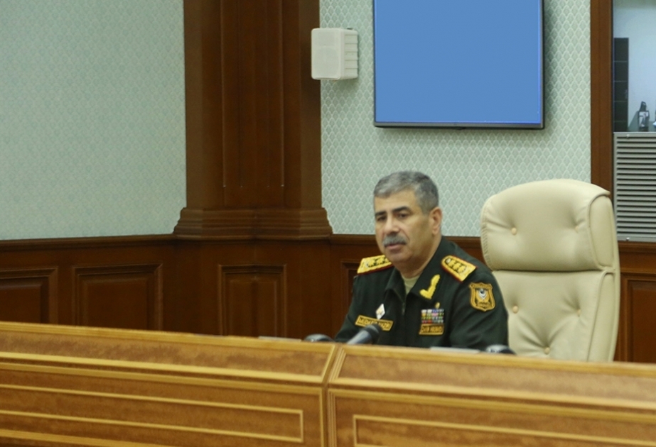 Azerbaijani Defense Minister instructs to take decisive steps and urgent actions to suppress enemy provocations