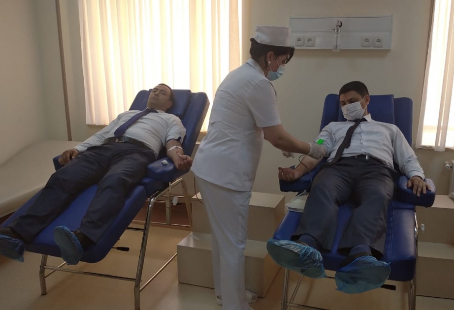 Naxçıvanda Uşaqların Beynəlxalq Müdafiə Günü münasibətilə qanvermə aksiyası təşkil olunub