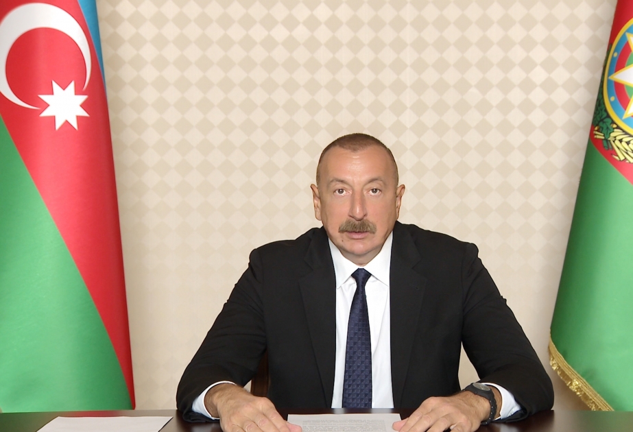 El Presidente Ilham Aliyev intervino en la 74ª sesión de la Asamblea Mundial de la Salud en formato de vídeo