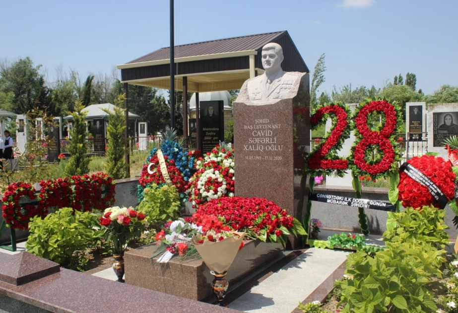Şəhid zabit Cavid Səfərlinin xatirəsi yad olunub