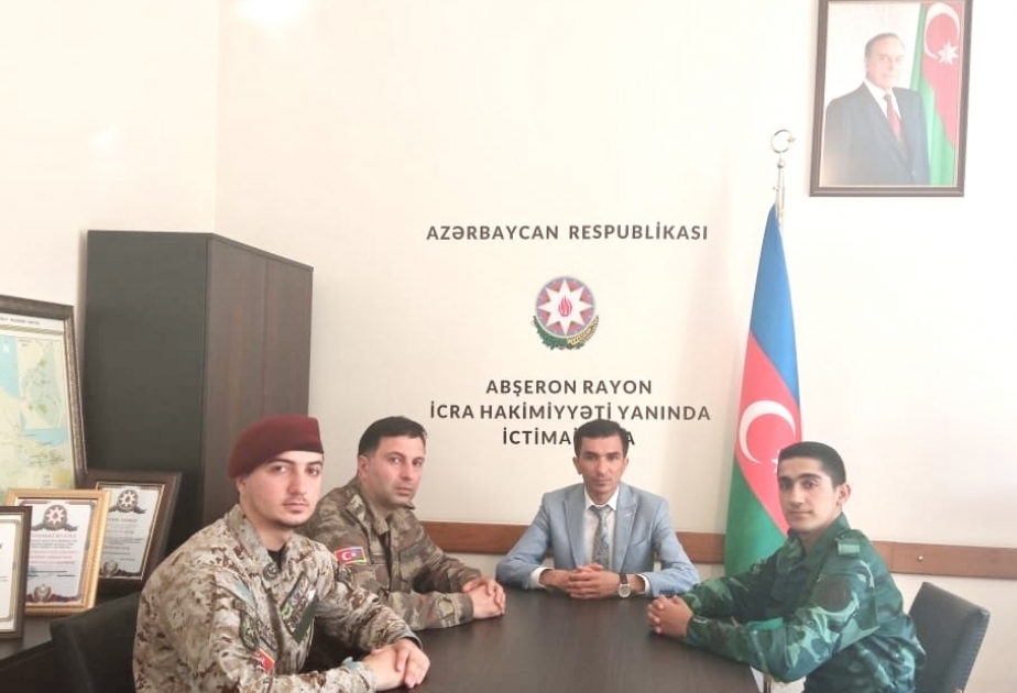 Abşeronda Vətən müharibəsinin iştirakçıları ilə görüş keçirilib