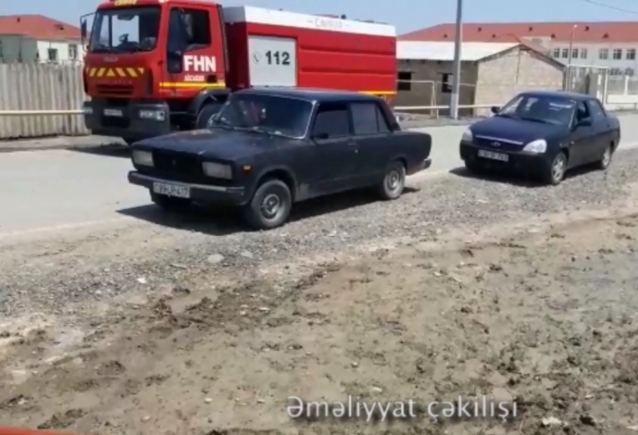 FHN: Ağcabədi rayonunun Taxtakörpü qəsəbəsində həyətyanı sahələrə dolmuş yağış suları çəkilərək kənarlaşdırılıb VİDEO