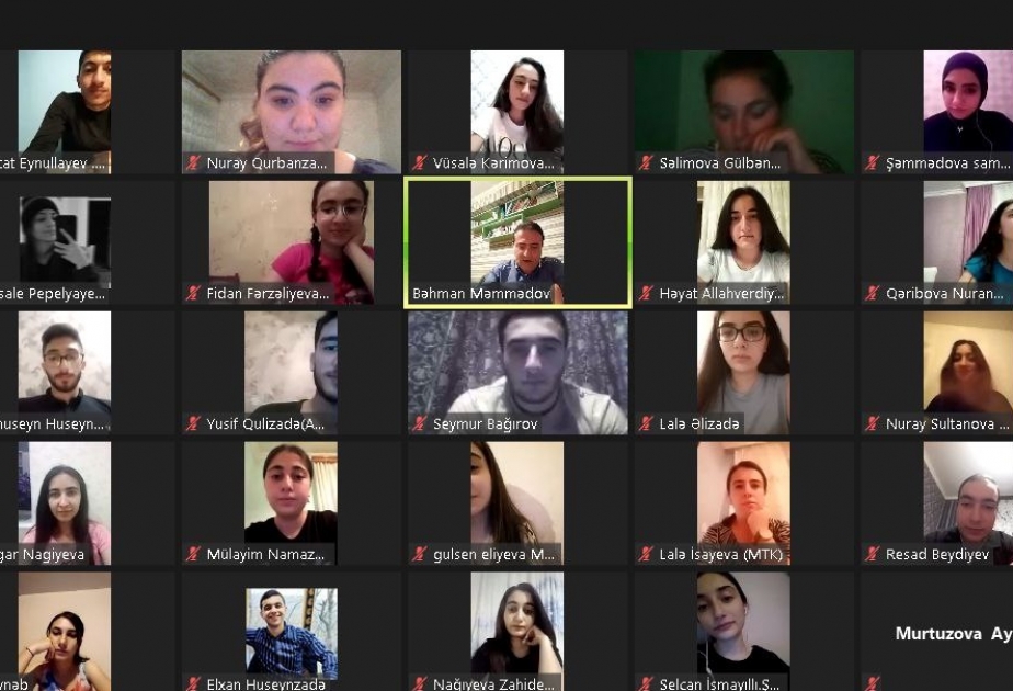 “Gəncliyin yaradıcılığı” mövzusunda onlayn seminar keçirilib
