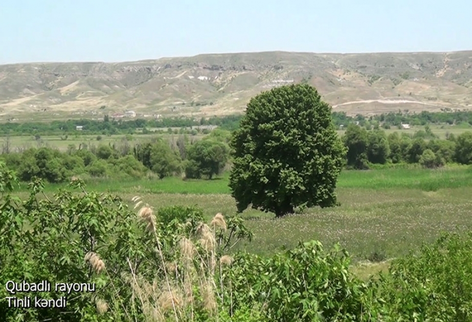 Müdafiə Nazirliyi Qubadlı rayonunun Tinli kəndinin videogörüntülərini paylaşıb VİDEO