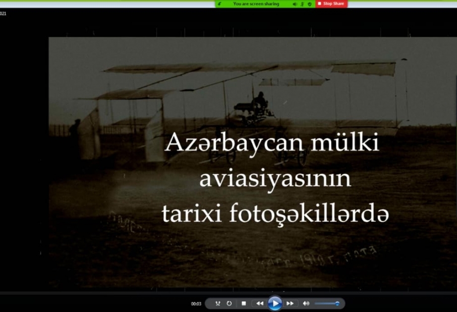 Mülki aviasiya işçilərinin peşə bayramı günü ilə bağlı onlayn tədbir keçirilib