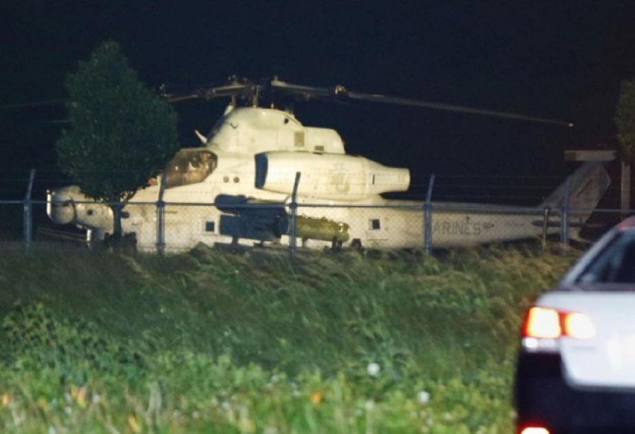 Yaponiyada ABŞ silahlı qüvvələrinə məxsus helikopter qəza enişi edib