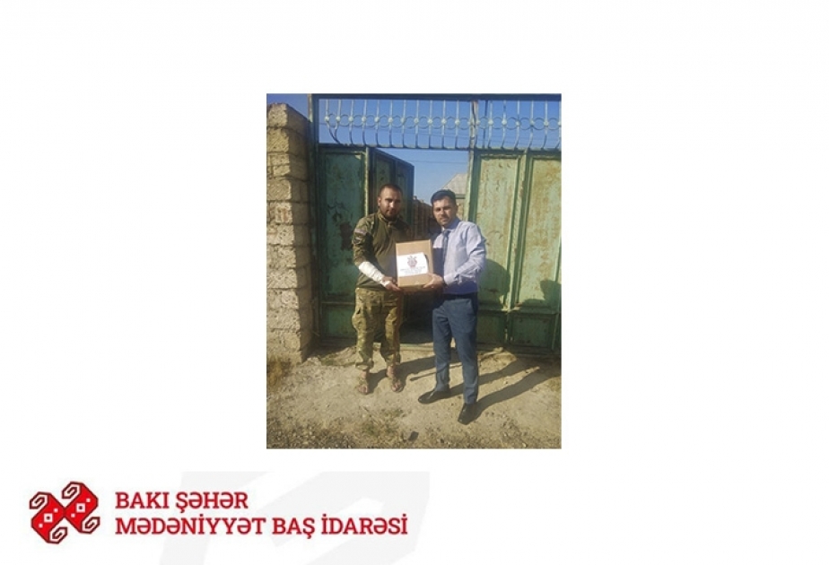 Bakı Şəhər Mədəniyyət Baş İdarəsinin əməkdaşları qazilərimizi ziyarət ediblər