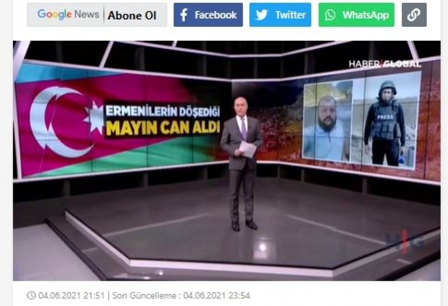 “Haber global” telekanalı Ermənistanın mina terroru ilə bağlı xüsusi reportaj yayımlayıb