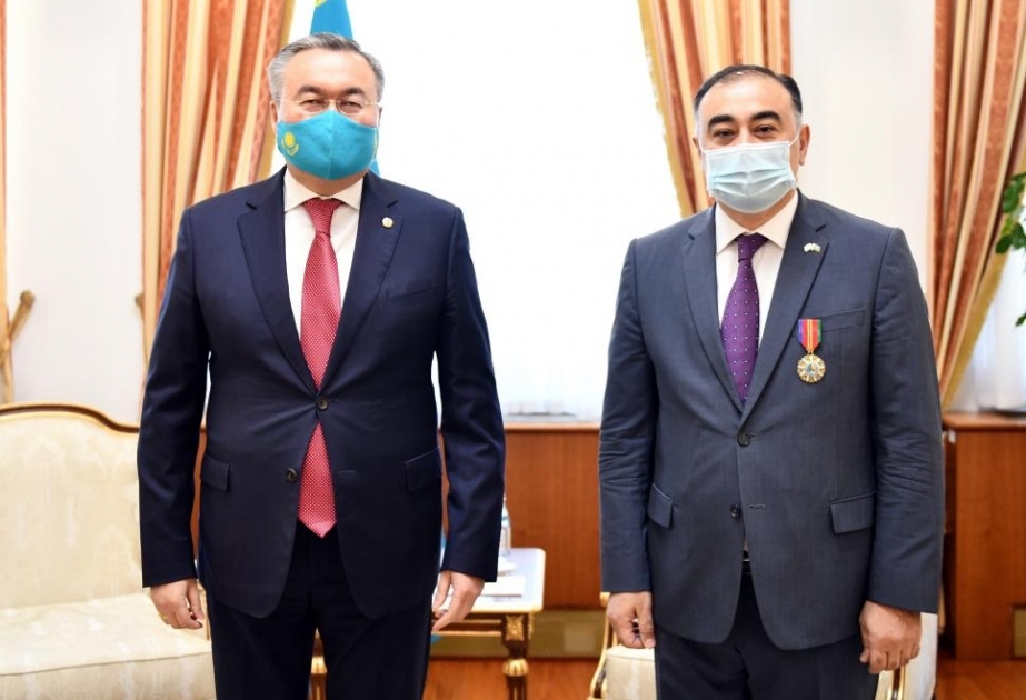 Azərbaycanın Qazaxıstandakı səfiri bu ölkənin “Dostluq” ordeni ilə təltif olunub