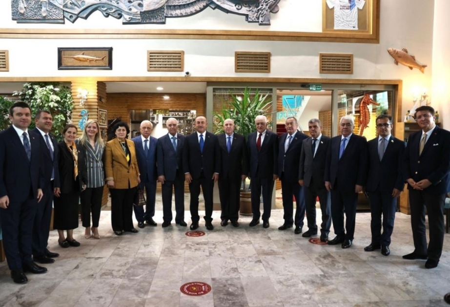 La délégation parlementaire azerbaïdjanaise reçue par le ministre turc des Affaires étrangères