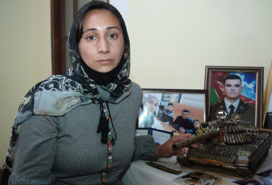 Şəhidin həyat yoldaşı: Çalışacağam ki, oğlanlarım ataları kimi layiqli övlad olsunlar VİDEO