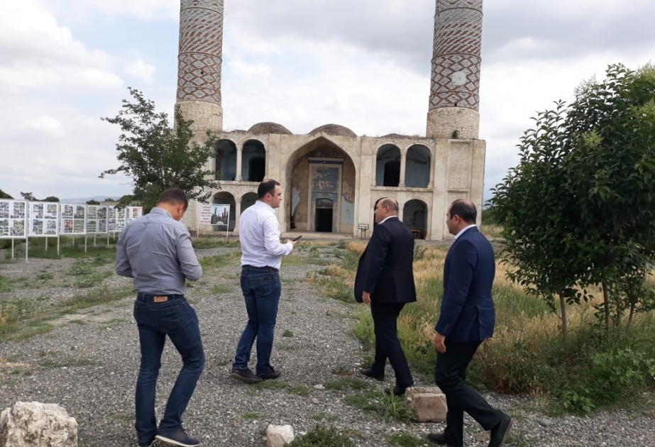 Latviya Seyminin nümayəndə heyəti Ağdam şəhər Cümə məscidində