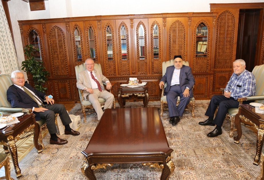 Qafqaz Müsəlmanları İdarəsinin sədri “Mərmərə” Qrupu Strateji və Sosial Araşdırmalar Vəqfinin Baş direktoru ilə görüşüb