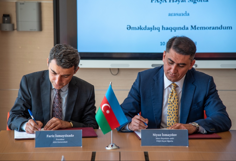 ADA Universiteti və “PAŞA Həyat” arasında əməkdaşlıq memorandumu imzalanıb