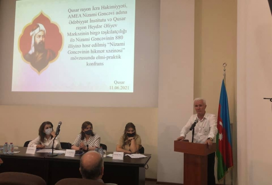 Nizami Gəncəvi bəşəriyyətin bədii fikir salnaməsində yeni səhifə açmış nadir şəxsiyyətlərdəndir