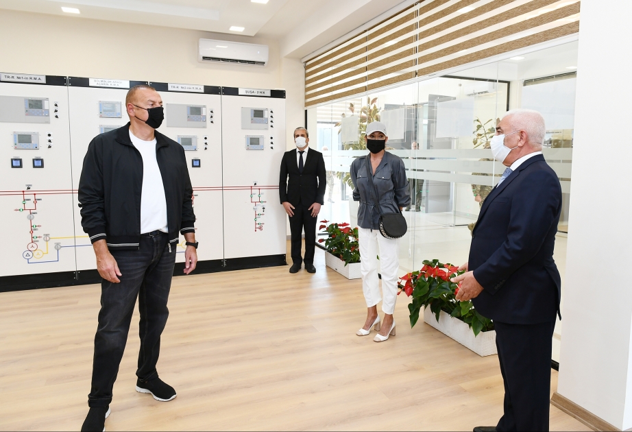 El presidente Ilham Aliyev inauguró la subestación "Fuzuli"