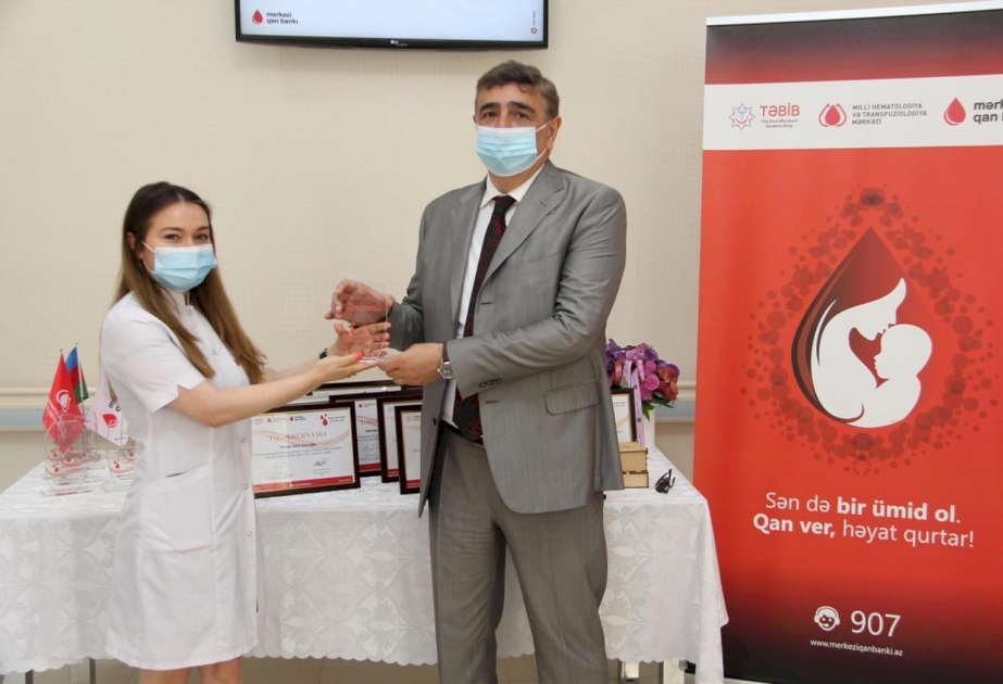 Qan donorluğunun təşkilində fəal iştiraka görə Əmək və Əhalinin Sosial Müdafiəsi Nazirliyinə təşəkkür edilib