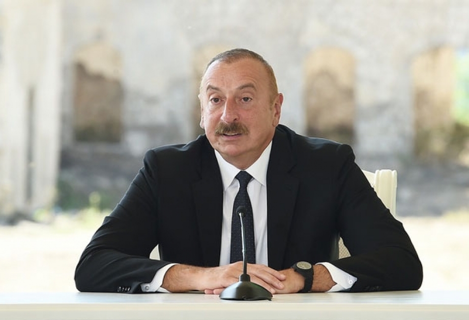 الرئيس الأذربيجاني: عند توقيع إعلان التحالف في شوشا نرشد الأجيال القادمة